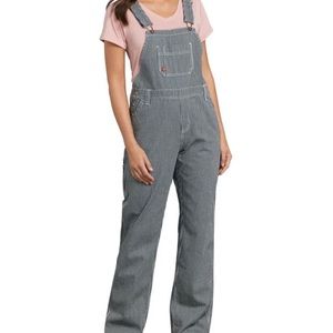 Dickie’s classic hickory stripe overalls
